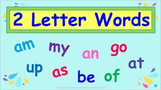 Two letter words Phonics lesson Sight wordsPhonics for kids Preschool learningLetsLEARN [upl. by Elletnahs]