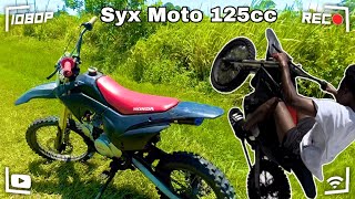 Test Riding Syx Moto 125cc Pit Bike It Can Wheelie [upl. by Alliuqet]