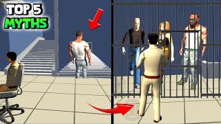 I Found Secret Stairs In Police Station In Indian Bike Driving 3D  Top 5 Myths 90 [upl. by Revkah]