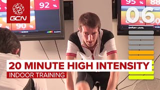 20 Minute High Intensity Indoor Cycling Workout [upl. by Amsirak]