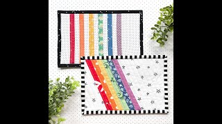 Foundation Paper Piecing Basics Skinny Stripe FPP pattern [upl. by Demakis]