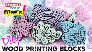 DIY Wood Printing Blocks [upl. by Suirred]