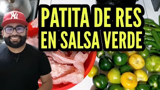 PATITA DE RES EN SALSA VERDE [upl. by Seek]