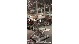 SUPERLIFT Stainless Steel Manlift and Material Lift [upl. by Normac882]