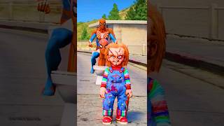 HOMEM ARANHA VS BONECO DO MAL no GTA 5 [upl. by Eberhard826]