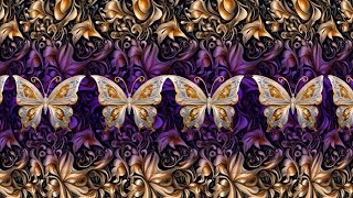 The Butterfly Effect 🦋  3D Stereogram Illusions [upl. by Rimas]