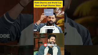 Rohit Sharma at Kapil Sharma Show 💥🔥  World Cup Champions 💥 shorts ytshorts rohitsharma [upl. by Juliann]