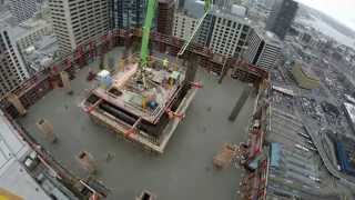 815 Pine St Seattle  Concrete full day pour by Conco [upl. by Josepha829]