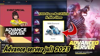 CARA DOWNLOAD FF ADVANCE SERVER JULI 2023 [upl. by Melli395]