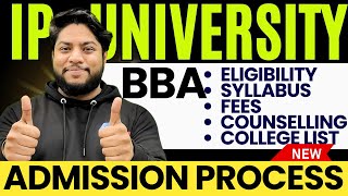 IP University BBA Entrance exam syllabus Admission process IPU CET 2024 marking scheme🔥 [upl. by Ellivro]