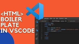 How to get HTML boiler plate in VS Code [upl. by Aimal]