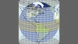 Map projection of Earth avi [upl. by Notnil]