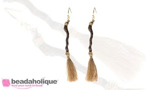 How to Make the Witchs Broom Earrings [upl. by Relyk]