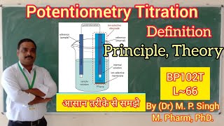 Potentiometry  Definition  Principle  Theory Nernst Equation  UnitV Analysis  BP102T  L66 [upl. by Amiel]