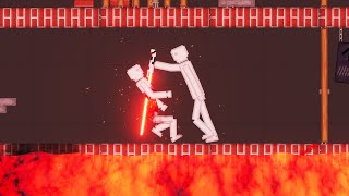 Humans Fight Against Melons With Lightsabers In People Playground [upl. by Lekar522]