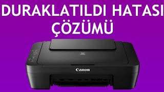 Canon Yazıcı Duraklatıldı Hatası Çözümü [upl. by Ycnaf396]