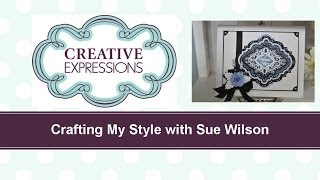 Craft Dies by Sue Wilson  Tutorial Video Wedgewood Blue Filigree for Creative Expressions [upl. by Merwyn]