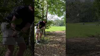 Back in the bushes 🌳 🏌️‍♂️ after an okay drive off the tee Hole 9 Aberdelghy GC golf shorts [upl. by Abisia]