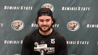 Bemidji State Mens Hockey Postgame Interviews Dec 14 2023 [upl. by Ji]