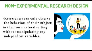 LESSON 4 Non Experimental Research Design Part 1 [upl. by Adnohsal]