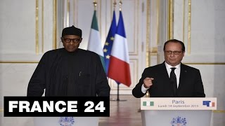 Nigeria president Buhari in France to seek closer economic and security partnerships [upl. by Derzon]