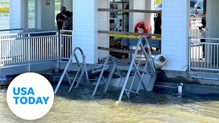 Georgia dock collapse 7 dead amid festival on Sapelo Island  USA TODAY [upl. by Letch930]