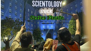 Projecting quotSucksquot on Scientology Buildings [upl. by Cohe]