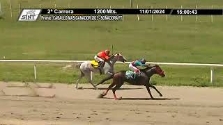 11012024 – Hipodromo Colonia – Carr 2 – CABALLO MAS GANADOR 2023  SOÑADORA FT [upl. by Eilyk]