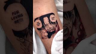 hiken no ace tattoo anime onepiece portgasdace hikennoace ace arigato shots [upl. by Adnolohs]