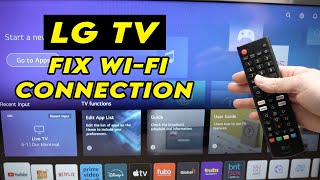 LG Smart TV How to Fix If it Wont Connect to WiFi Internet [upl. by Yasmeen104]