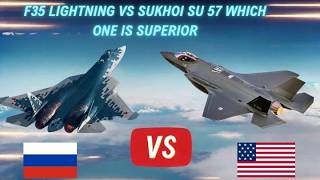 Comparison Between F35 Lightning II vs Sukhoi Su 57Ultra Defence [upl. by Izmar]