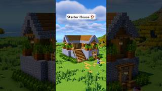 Minecraft Survival Starter House 🏠 minecraft [upl. by Chellman]