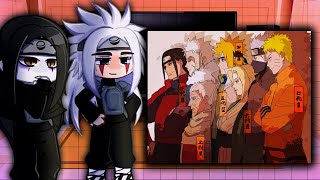 Legendary Sannins React To Hokages  Naruto Shippuden  Gacha React [upl. by Ahsenid]