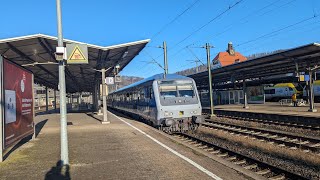 besonders Zug nach Aalen Betrieb Kopf und gespannter Woche 218 [upl. by Enihpad]