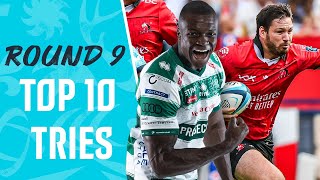 10 incredible tries from Round 9  URC 202324 [upl. by Llegna]