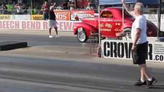 KSPittman crash at the 2014 NHRAHolley hot rod reunion [upl. by Aztiraj772]