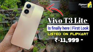 vivo T3 Lite 5G is finally here 😍  Listed on Flipkart  Live first look amp Price revealed 🔥 [upl. by Naxor]