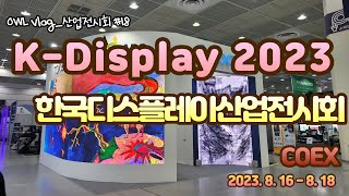 Vlog산업전시회 18 2023 한국디스플레이 산업전시회230816 [upl. by Yrmac438]