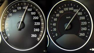 BMW 520d v BMW 420d Acceleration Comparison [upl. by Naerb]