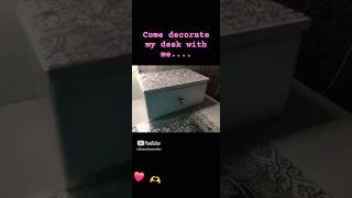 Decorate my desk with me part 1 decor desksetup stopmotion [upl. by Anazraf]