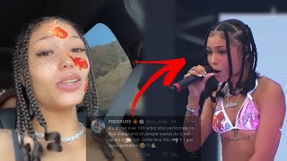 Coi Leray Responds To Going Viral After Having A Dead Crowd At Rolling Loud [upl. by Ijnek]