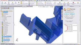 SOLIDWORKS – Part Thickness Analysis Using DFMExpress [upl. by Cyprio]