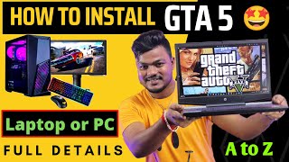 How To Install Gta 5 In Laptop Or Pc  Gta 5 Install In Laptop Pc Full Process In Hindi [upl. by Sauveur280]