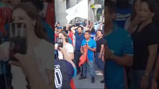 La afición de Cruz Azul canta quotAndar Conmigoquot de Julieta Venegas como cábala de la liguilla [upl. by Halyahs127]