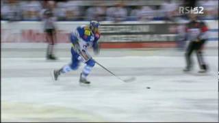 Claudio Micheli  shorthander HC Ambri  EHC Biel 1932009 [upl. by Eceinahs]