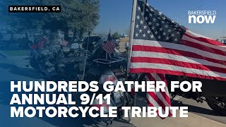 Hundreds gather in Bakersfield for annual 911 motorcycle tribute [upl. by Earased]