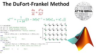 The DuFortFrankel Method with MATLAB code Lecture  05 [upl. by Aicined]