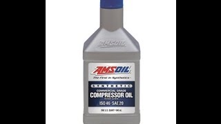 AMSOIL PCI Synthetic Rotary Screw Compressor Oil ISO 46  SAE 20 [upl. by Hibbs]