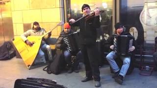 Accordions Violin Tuba amp Balalaika Street Performance by Russian street musicians  Germany Bach [upl. by Deedee600]