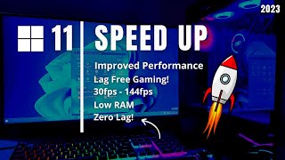 Speed Up Windows 11 for Gaming amp Low End PC 2023 [upl. by Igiul310]